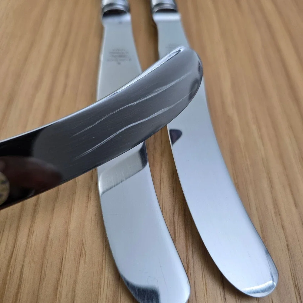 Kirk Stieff WILLIAMSBURG ROYAL SHELL Old French Pistol Dinner Knife Stainless